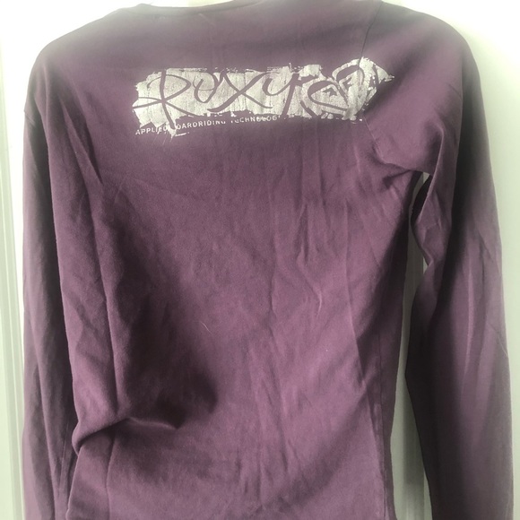 Roxy Tropical Deep Purple long Sleeve T w/logo szS - Picture 2 of 3